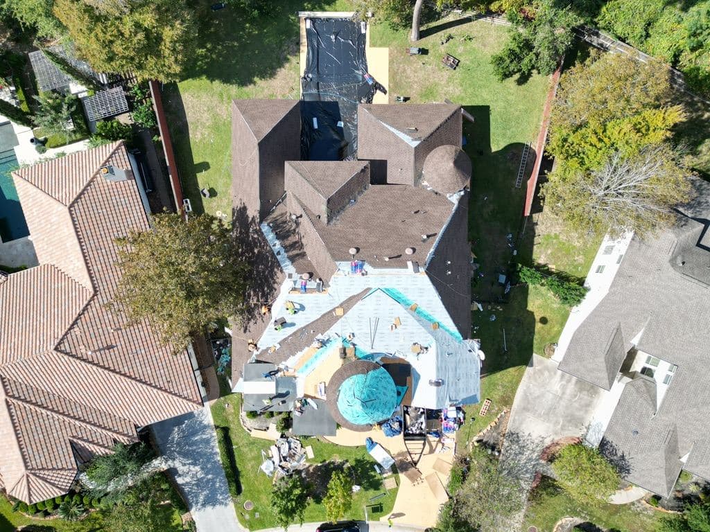 Residential Re-Roof · Aerial