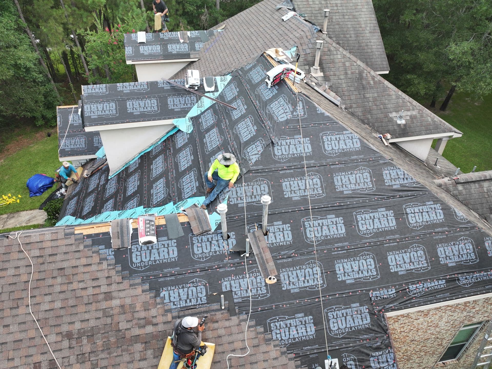 Synthetic Underlayment · Aerial