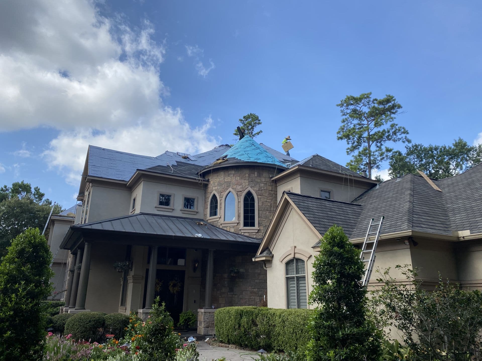 Turret & Shingle Re-Roof