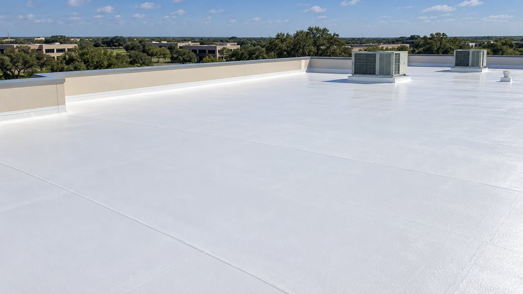 Flat Roof Restoration · Reflective Coating